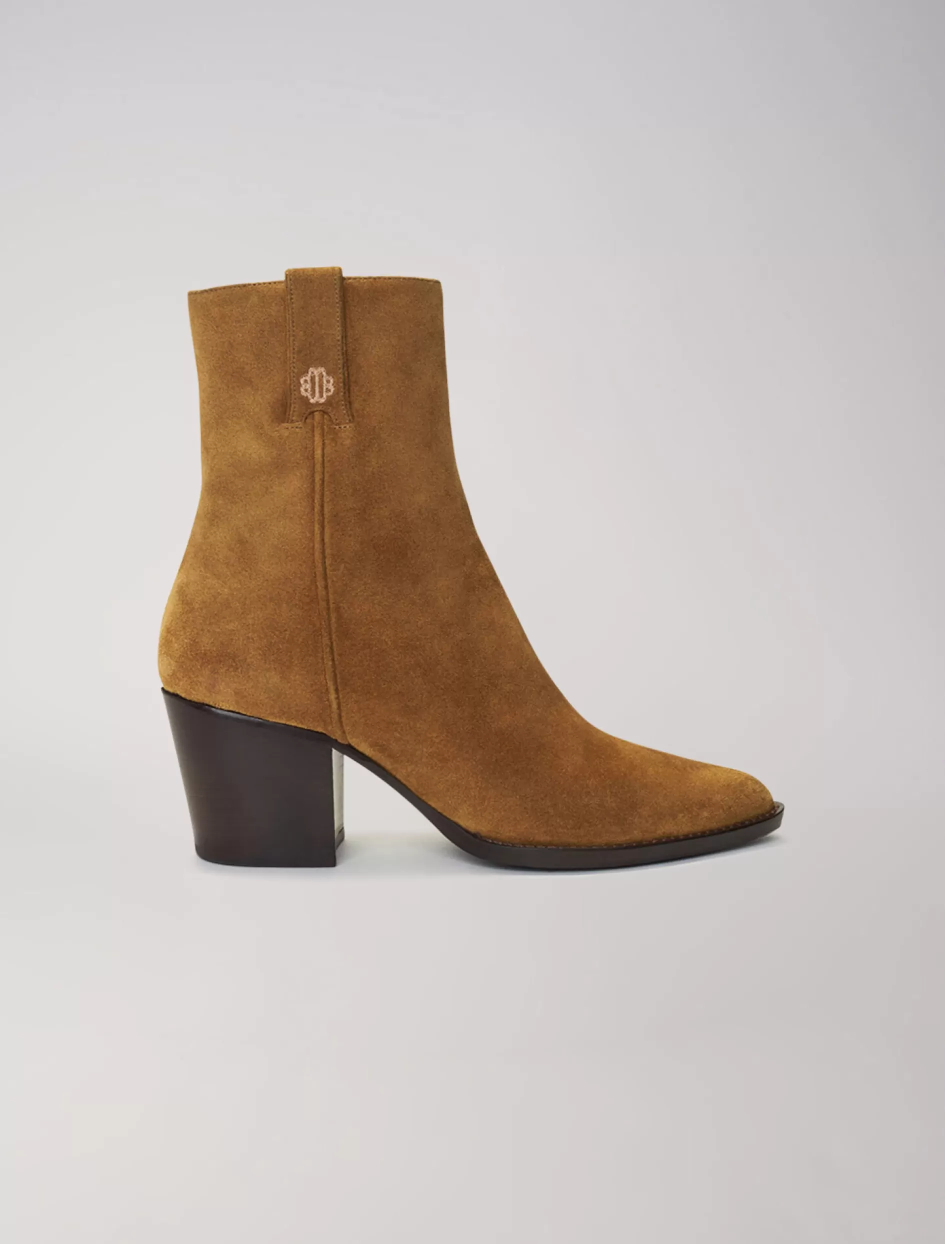 Discount Bottines Santiags En Cuir Suède - Bottines & Bottes | Bottines & Bottes