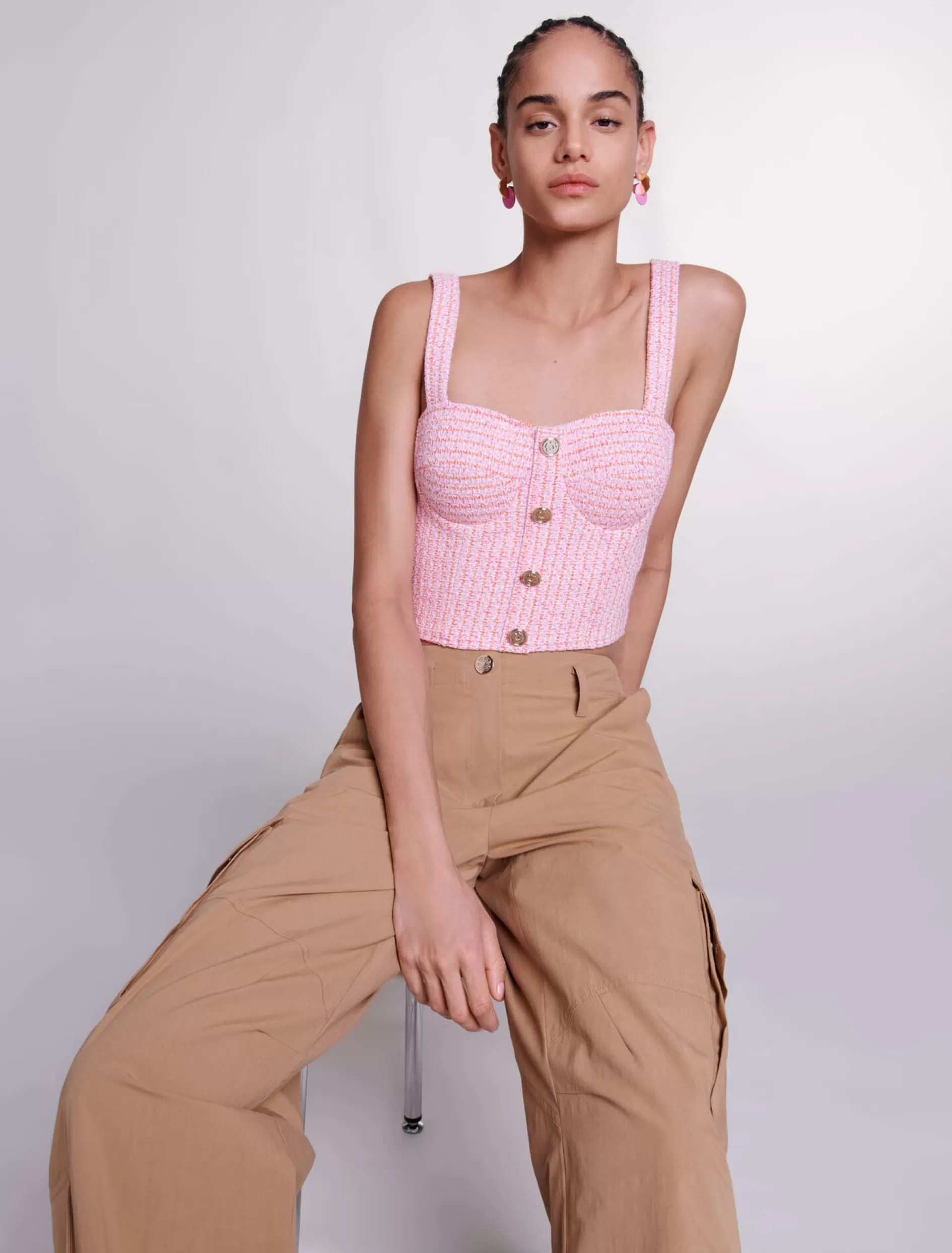 Best Sale Crop Top En Tweed - Tops & Chemises | Tops & Chemises