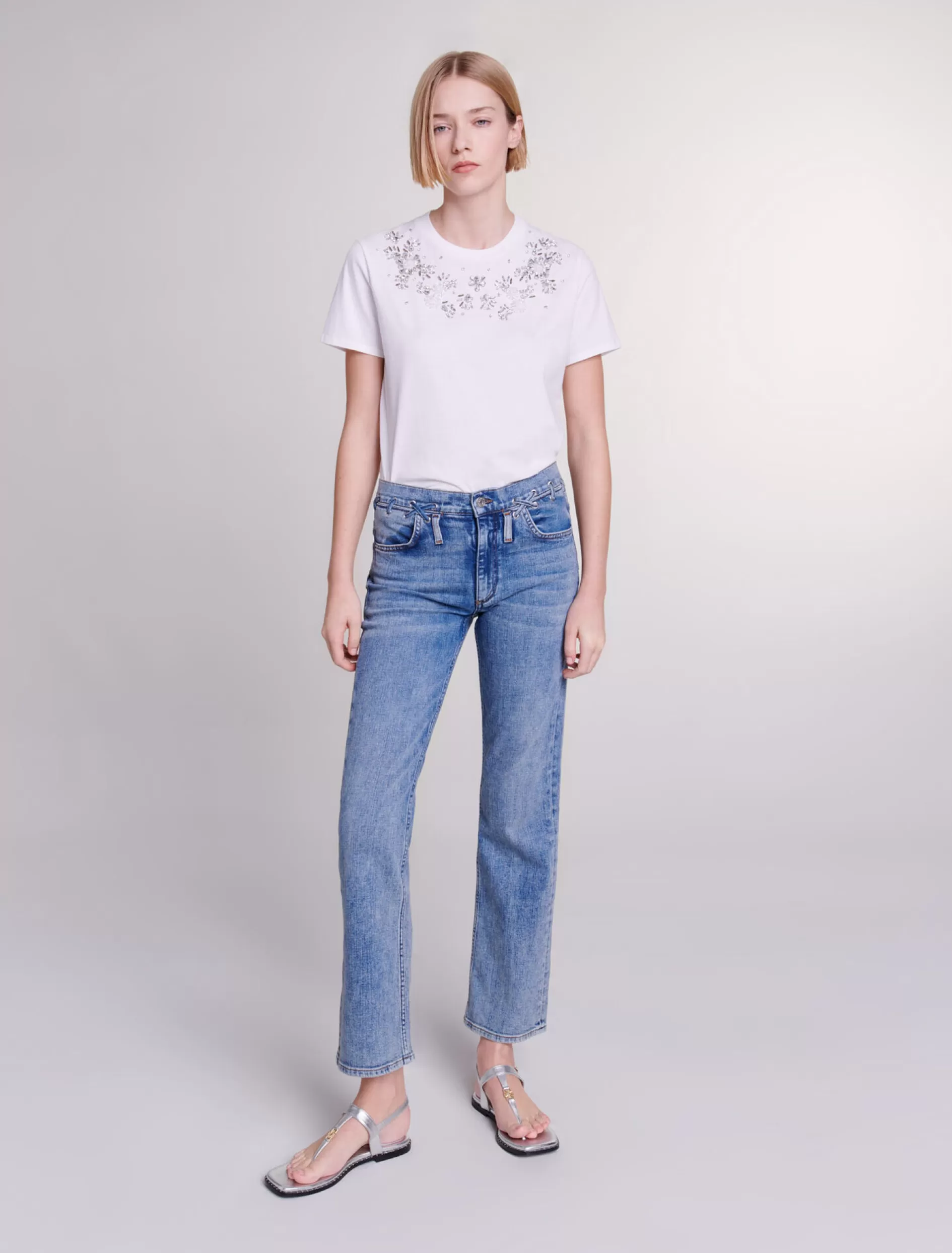 Best Sale Jean à Détails Tressés - Jeans | Pantalons & Jeans