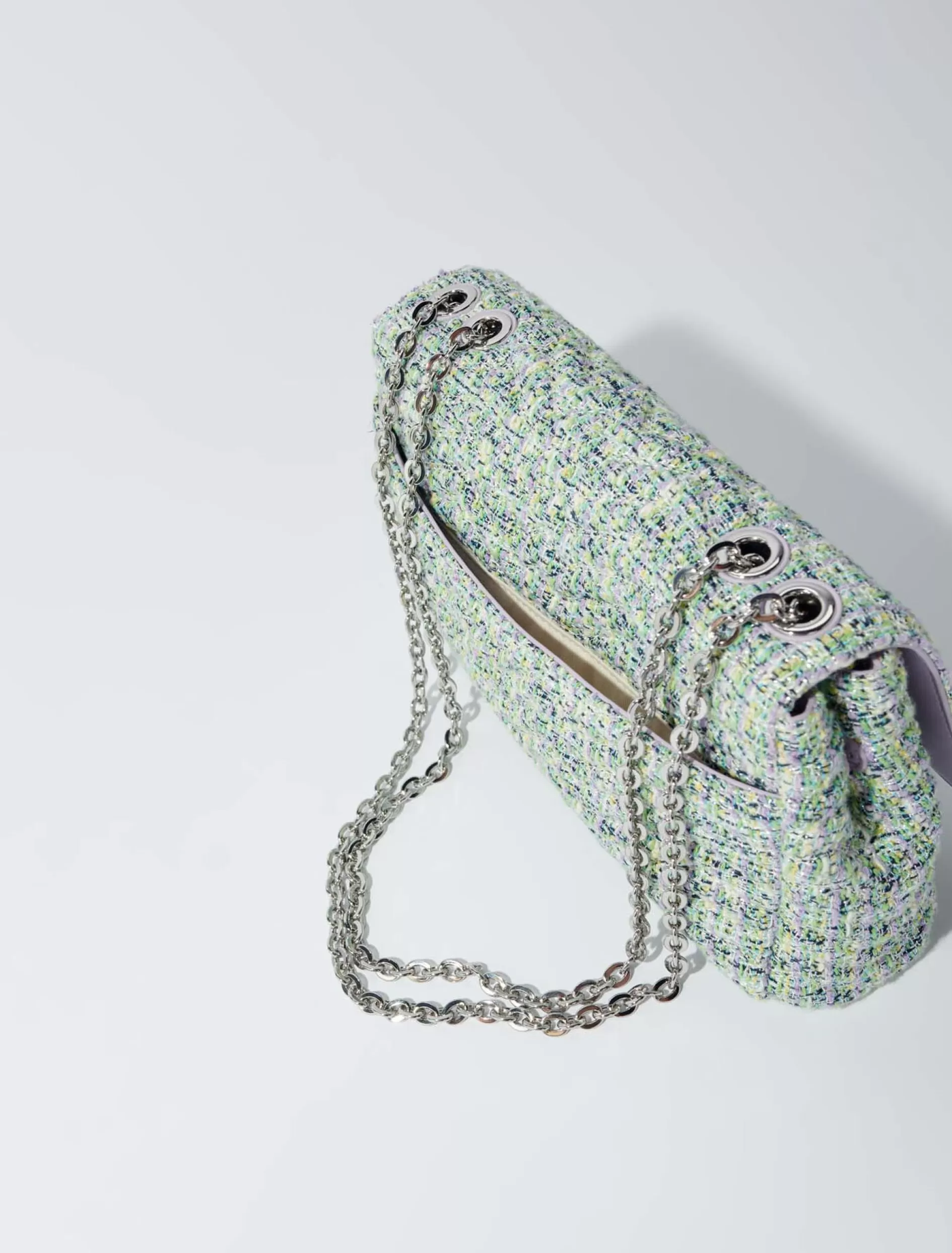 Cheap Sac Clover à Chaînes En Tweed - Sacs Clover | Sacs Clover | Sacs porté épaule